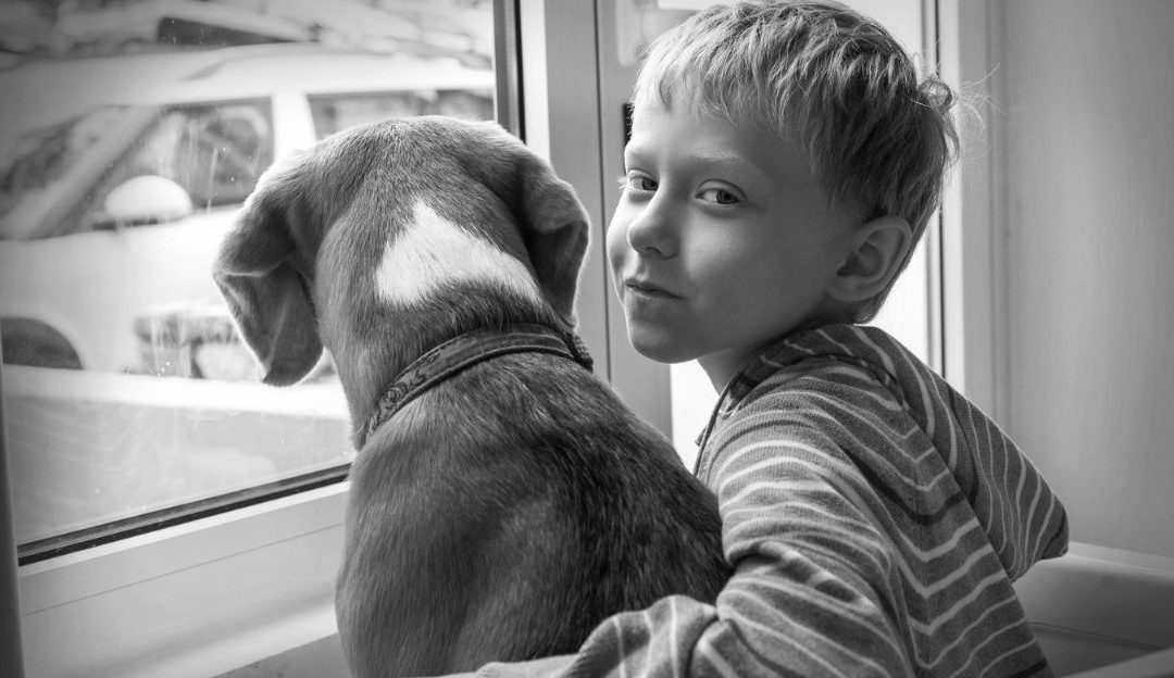 Dete i pas u senci kao simbol za neproživljene rane i tišinu koja vrišti