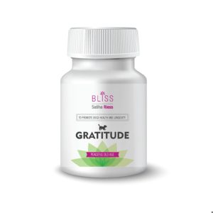Sasha Riess Bliss GRATITUDE je idealan VITAMINSKI DODATAK HRANI za starije pse koji se preporučuje uz redovnu ishranu Seniora – Starijih pasa